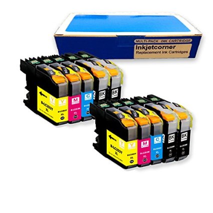 Inkjetcorner 10 Pack Compatible Ink Cartridges Combo   Chip for Brother LC203 LC203XL BLC203 MFC-J460DW MFC-J480DW MFC-J485DW MFC-J680DW MFC-J880DW MFC-J885DW