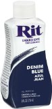 Rit Dye Liquid Fabric Dye 8-Ounce Denim Blue