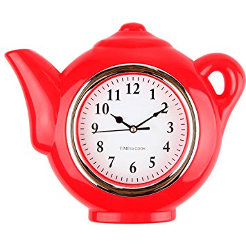 Lily's Home Teapot Kitchen Clock