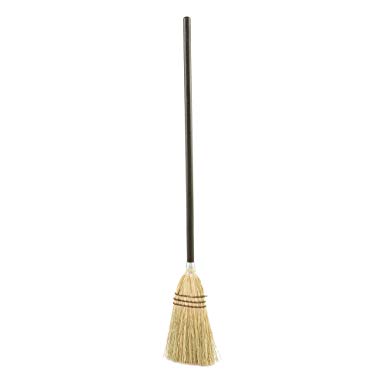 Rubbermaid Commercial FG637300BRN Corn-Fill Lobby Broom, Black