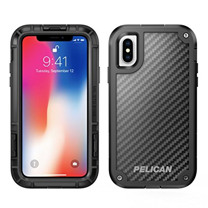 iPhone X Case | Pelican Shield Case for iPhone X - Ultra slim design constructed of Kevlar brand fibers for up to 24 feet drop protection