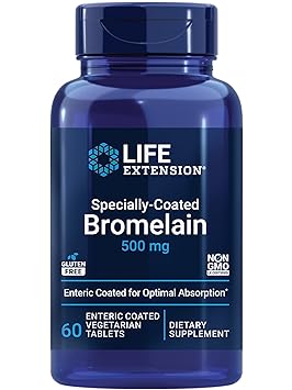 Life Extension, Specially-Coated Bromelain, 500 mg, 60 Enteric Coated Tablets