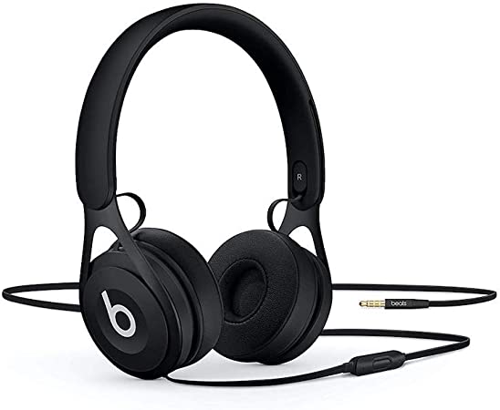 Beats Ep Wired On-Ear Headphones - Battery Free for Unlimited Listening, Built in Mic and Controls - Black