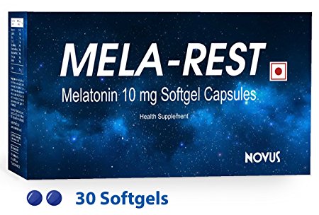 Carbamide Forte Mela-Rest Melatonin 10Mg (30 Softgel Capsules) Sleeping Aid Pills