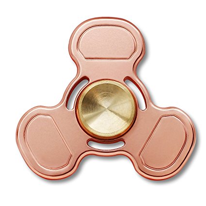 Presentski Red Copper Fidget Hand Spinner Relieve Stress and Improve Concentration Toy Practical Holiday Gift for Adult and Children