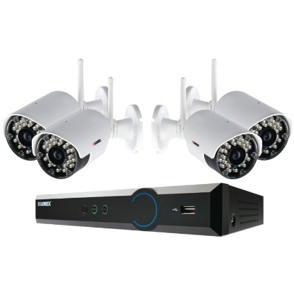 Lorex LH024501C4WB 4-Channel 500GB ECO Blackbox 4 x 960H Wireless IndoorOutdoor Security Camera System with Stratus Connectivity White