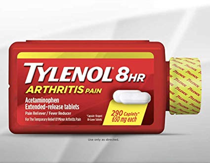 Tylenol Arthritis Pain Reliever 650 mg, 1 Pack, 290 Count