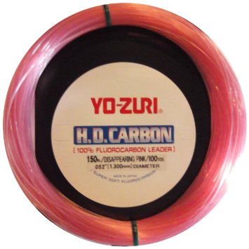 Yo-Zuri HD Fluorocarbon Leader Pink 30Yds