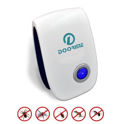 Doorime Electronic Ultrasonic Pest Repeller for Repels Rodent and Insect Such As Mouse Mice Mosquito Cockroach and More - Best Pest Control Products for Home Indoor Use!
