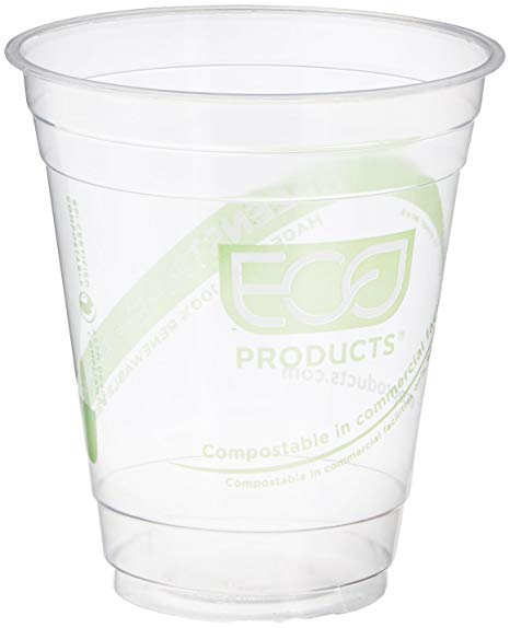Eco-Products ECOEPCC12GSPK GreenStripe Cold Cups, Compostable Plastic PLA (Pack of 50)