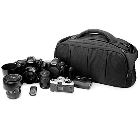 Large Digital SLR DSLR Camera Bag Camera Luggage Case and Camcorder Bag, Video Camera Case Tote Bag (Black)