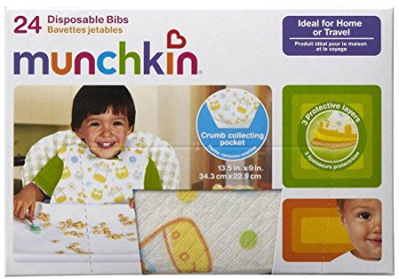 Munchkin, Disposable Bibs, 24 Pack