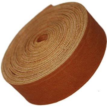Leather Strap Tan 1 Inch Wide 9-10 oz, (5/32 Inch) By TOFL