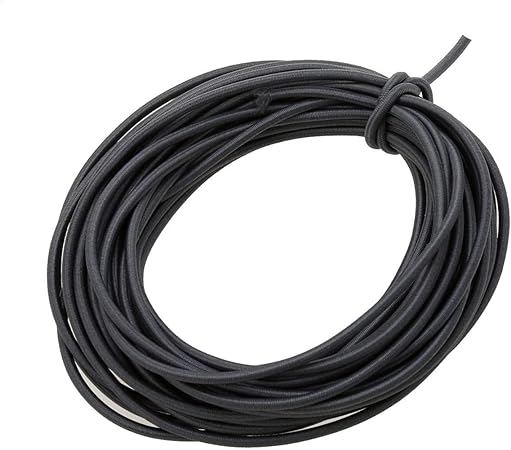 1/8-Inch (3mm) Grey Heavy Stretch Round String Elastic Cord (Cut of 10 Yards)