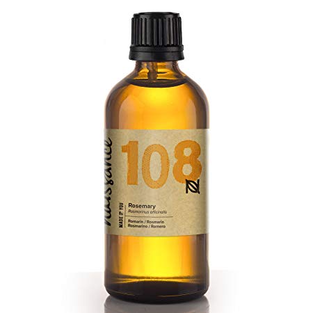 Naissance Rosemary Essential Oil (no. 108) 100ml - Pure, Natural, Cruelty Free, Vegan, Steam Distilled and Undiluted - Use in Aromatherapy & Diffusers