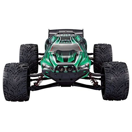 GPTOYS RC Cars S912 LUCTAN 33MPH 1/12 Scale Electric Monster Hobby Truck With Waterproof Electronics,Remote Control Off Road Truggy Toys, Green , 3rd Generation