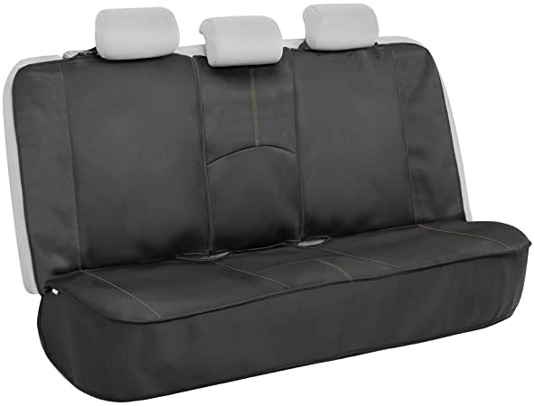 Motor Trend SpillGuard Waterproof Rear Seat Protector – Universal Fit Neoprene Foam Bench Cover with Extended Side Coverage for Car, Truck, Van, and SUV