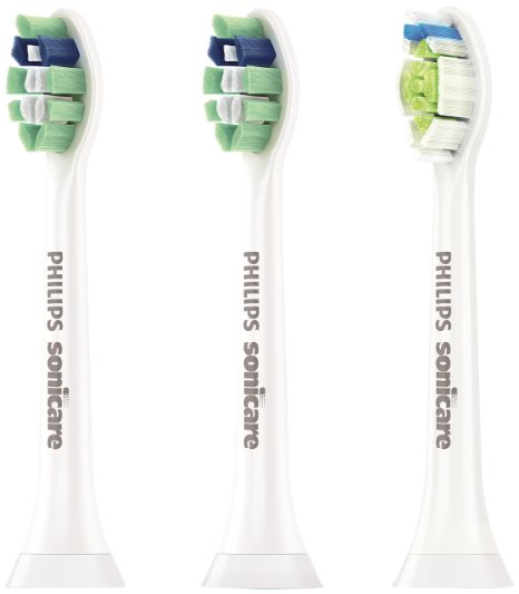Philips Sonicare replacement toothbrush heads variety pack - 2 Plaque Control and 1 DiamondClean, HX9023/62, 3-count