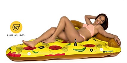Inflatables Giant Pizza Slice Pool Float - PUMP INCLUDED