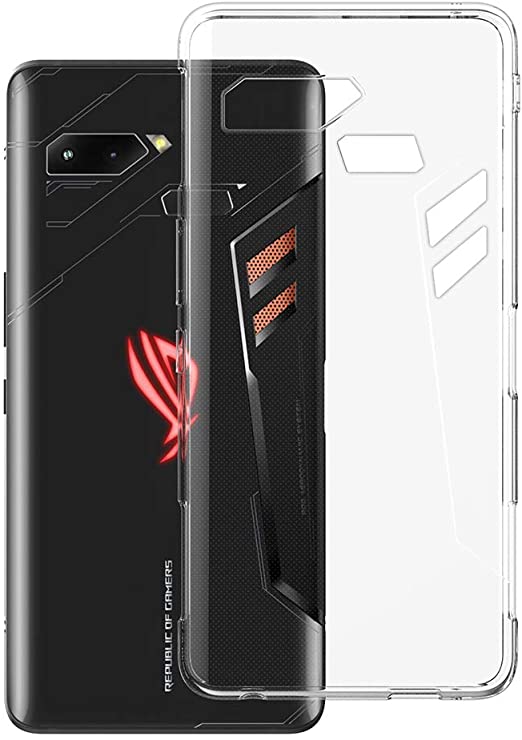 ASUS ROG Phone Case, Soft Flexible Clear TPU Slim Thin Lightweight Bumper Shockproof Anti-Scratch Protective ROG Phone Case Skin Shell Cover Case for Asus Rog Phone ZS600KL 6.0 inch (Clear)