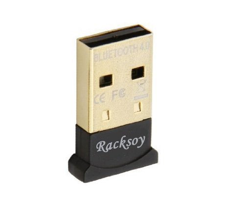 Racksoy Professional Bluetooth CSR 4.0 Mini USB Dongle Adapter For PC Laptop (Square) Compatible with Window XP / Vista / Windows 7 (32-Bit   64-Bit), Windows 8 (32-Bit   64-Bit) Black