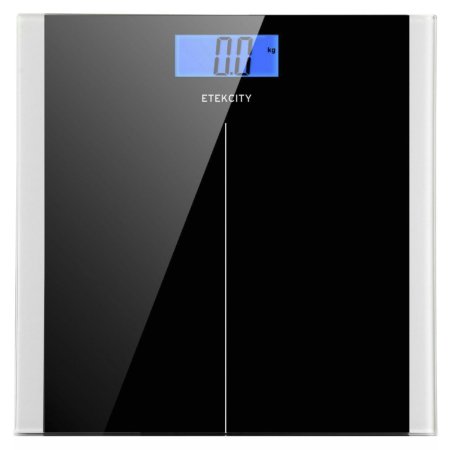 Etekcity High Precision 5kg-180kg Slim Design Digital Body Weight Bathroom Scale with Backlight Display, Black