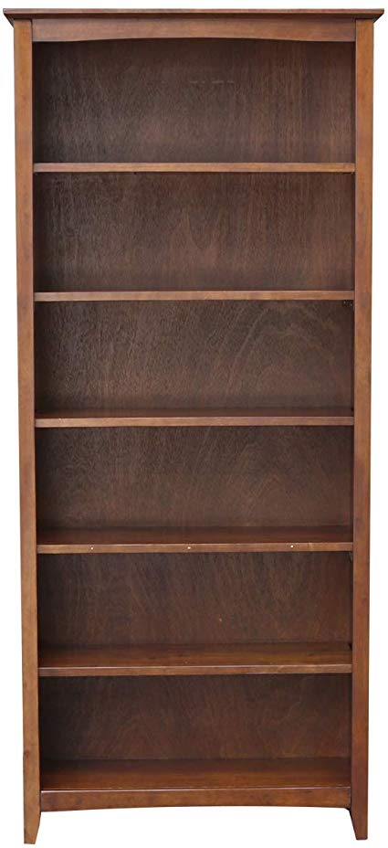 International Concepts Shaker Bookcase, 72-Inch