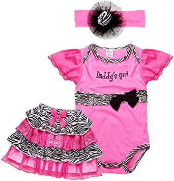 CRAZY GOTEND Toddler Baby Girl's Romper Dress Set Jumpsuits with Headband 3pcs Outfit