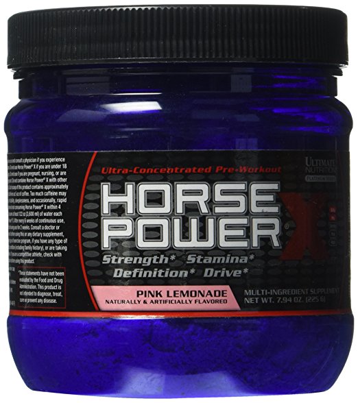 Ultimate Nutrition Horse Power X, Pink Lemonade, 225 Gram