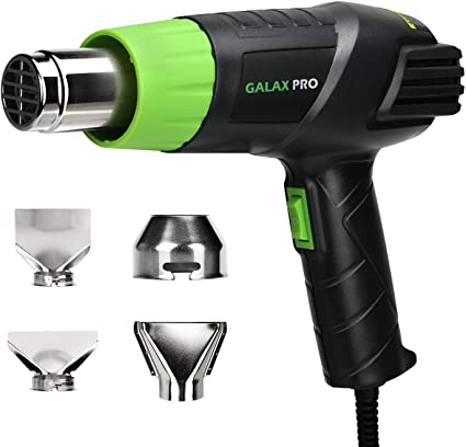 Heat Gun, GALAX PRO 2000W Hot Air Gun with 2 Temperature Modes and 4 Nozzles for Stripping Paint, Soldering Pipes, Shrinking PVC