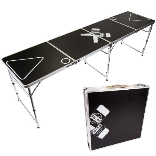 Can't Stop Party Supplies Portable Tailgating Beer Pong Table Easily Foldable - Choose Your Design