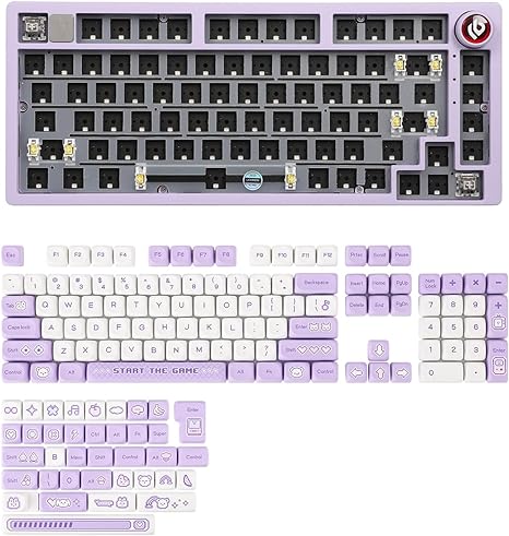 EPOMAKER x LEOBOG Hi75 Aluminum Alloy Wired Gaming Keyboard Barebones   Pixel-Plush Keycap Set