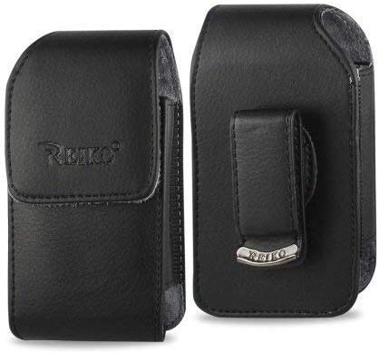 Golden Sheeps Vertical 360 Rotating PU Leather Holster Belt Clip Compatible with Kyocera Cadence S2720, DuraXTP,DuraXV LTE,DuraXV Plus,DuraXE,Large FLIP Phones & Insulin Pumps[4.3"X2.3"X0.9"]