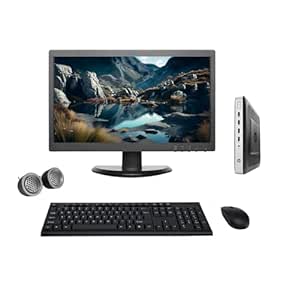 HP T630 19" HD All-in-One Desktop Computer Set (AMD GX 420GI| 16 GB RAM| 256 GB SSD| 19" HD LED Monitor| Wireless KB & Mouse| Speakers| WiFi| Windows 10 Pro| MS Office)