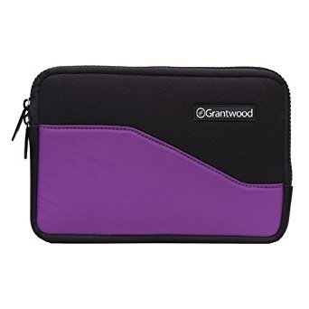 Grantwood Technology SimpleSleeve for Kindle, Premium Protective Neoprene Sleeve in Black/Purple, for the 6 - Inch Display Latest, Kindle Keyboard