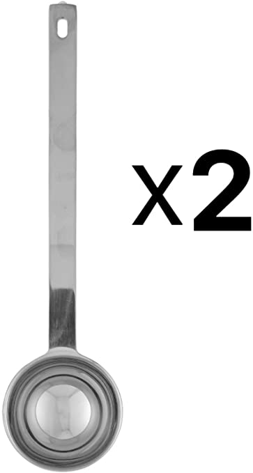 Norpro 5537 Stainless Steel Coffee Scoop, 2 Tablespoon, Set of 2