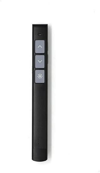 HIGHROCK Wireless Presenter,2.4GHZ Presentation Remotes Wireless USB PowerPoint PPT Presenter Remote Control Pointer Pen (Black)