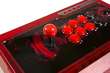 Qanba Q4 Q4RAF Joystick for PS3, Xbox 360 and PC (Fightstick), Ice Red