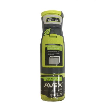 Contigo AVEX AUTOSEAL Kangaroo Water Bottle with Storage Compartment, 24-Ounce, Citrus