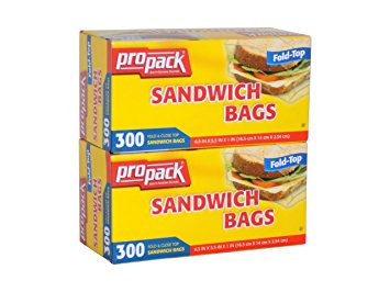 Propack Sandwich Bags, 300 Count