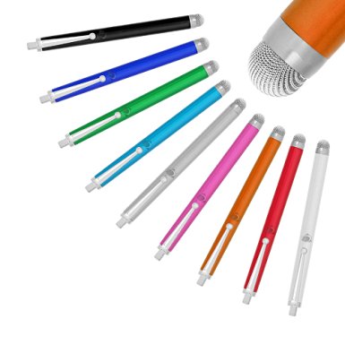 Chromo Inc Ultra-Glide Mesh Deluxe Stylus Pen 9 Pack. Smoother and Cleaner Performance. Extra Durable. iPhone iPad Galaxy Smartphones Tablets