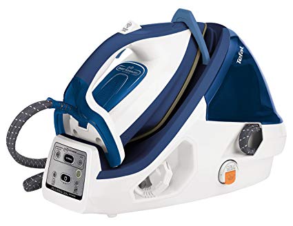 Tefal GV8932 Pro Express Plus Anti Scale High Pressure Steam Generator, 2400 Watt, White/Blue