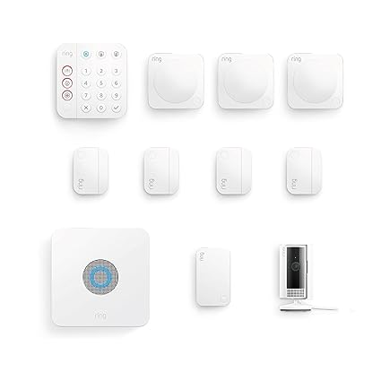 Ring Alarm 10 Piece Kit (2nd Generation)   All-new Ring Indoor Cam (2nd Gen) by Amazon – home security system with optional Assisted Monitoring - No long-term commitments - Works with Alexa