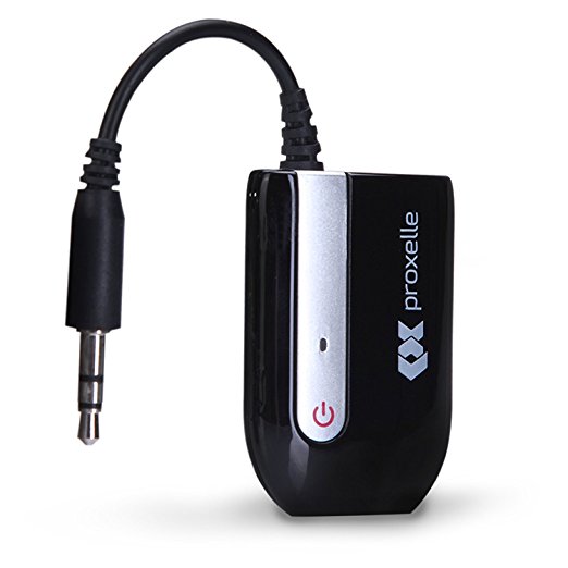 Proxelle Portable Bluetooth Transmitter, 3.5mm Wireless Bluetooth Transmitter, Wireless Bluetooth Adapter for 3.5mm Audio Devices, Paired with Bluetooth Receiver, TV Ears, Bluetooth Dongle, A2DP Stereo Music Transmission