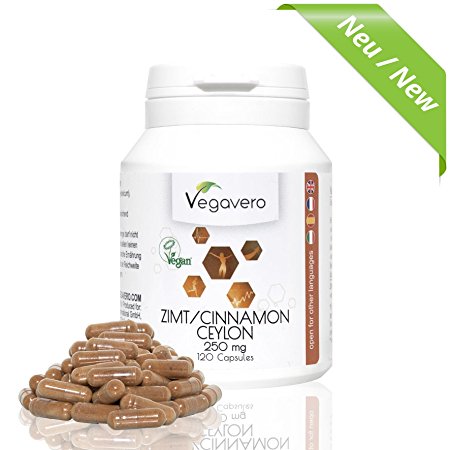 NEW: Ceylon Cinnamon Extract | 2000 mg per capsule (8:1 Extract), 120 Capsules | Control Blood Sugar Levels, Antioxidant, Lower Cholesterol | Vegan & Vegetarian by Vegavero