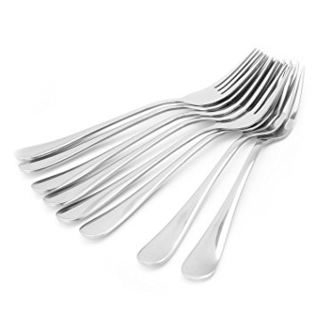 MIU COLOR Dinner Fork - Steak Tableware Made of Stainless Steel, set of 8