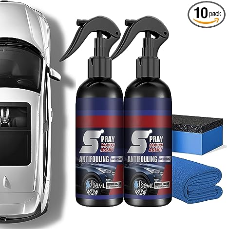 KCRPM Multi-Functional Coating Renewal Agent - 4.3OZ, 2023 Newest 3 in 1 High Protection Quick Car Coating Spray, Car Fast-Acting Coating Spray (2PCS)