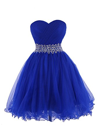 KARMA PROM Women's Sweetheart Tulle Cocktail Dress Homecoming Dress