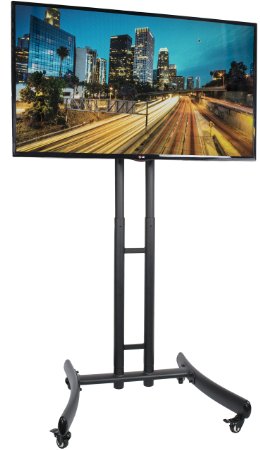 VIVO TV Cart for LCD LED Plasma Flat Panel Stand Mount w/ Mobile Wheels fits 30" to 70" Screens (STAND-TV06A)