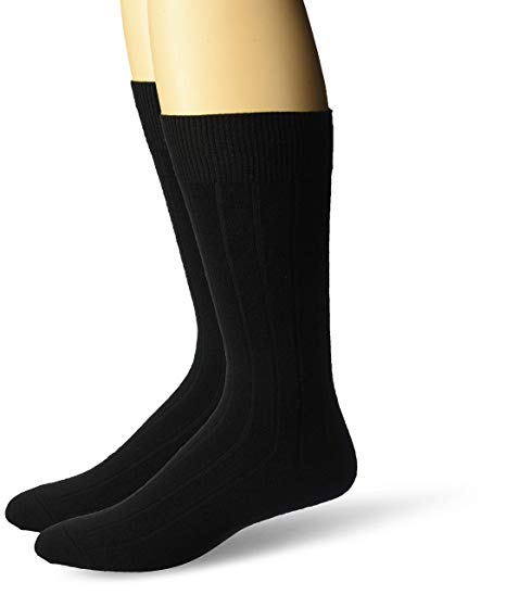 BUTTONED DOWN Men's 2-Pack Merino Wool Dress Socks